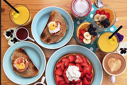 Heart-Garden Waffles &Coffee