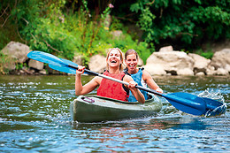 Canoë en terre d'allier